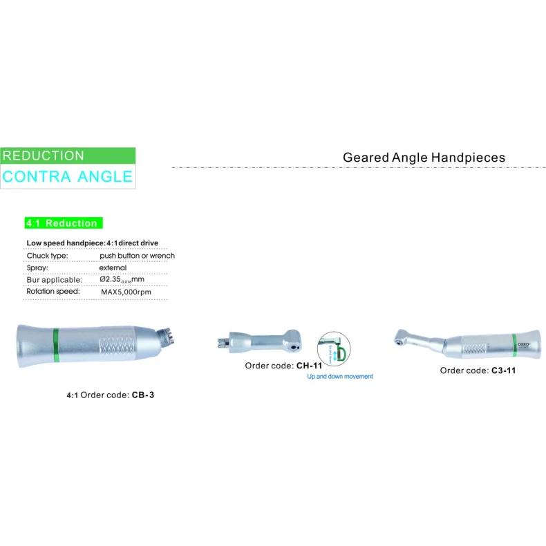C3-11, Geared low speed angle handpiece