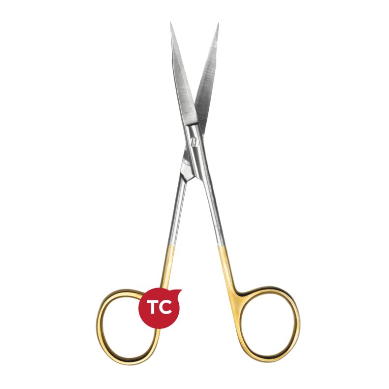 Goldman-Fox Wolframkarbid saks lige 13cm