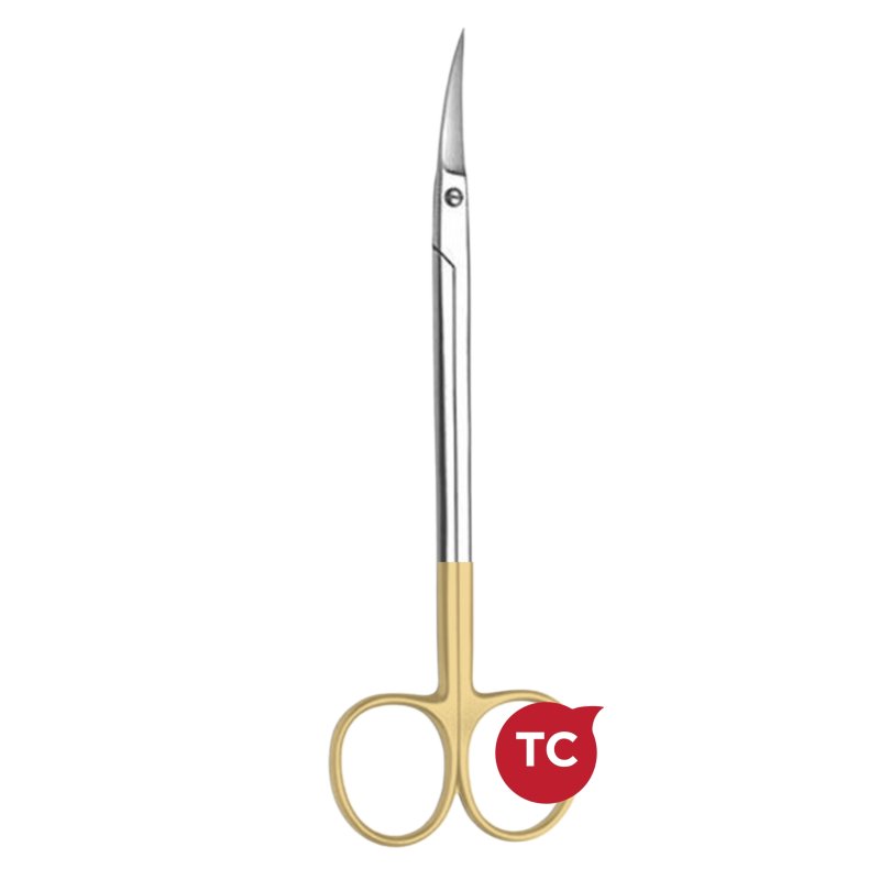 Kelly Wolframkarbid saks buet 16cm