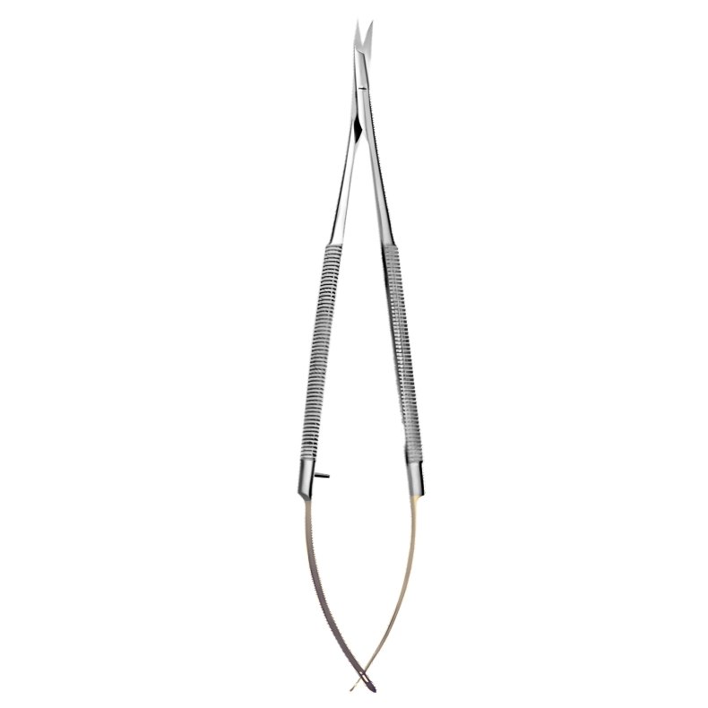 Mikro kirurgi Wolframkarbid saks buet 13cm
