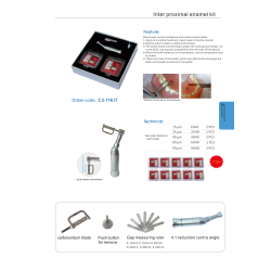 C3-11, Geared Angle Handpiece - Kit