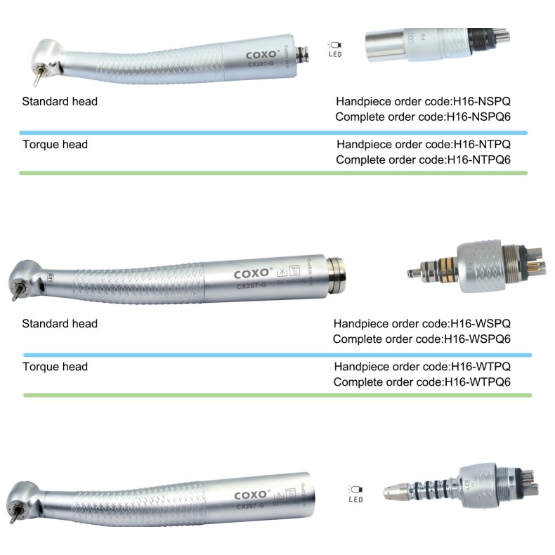 CX207-G H16, High-speed Air Turbine Handpiece